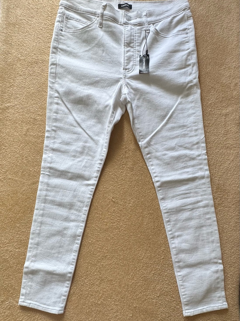 Express Women's White Skinny Jeans